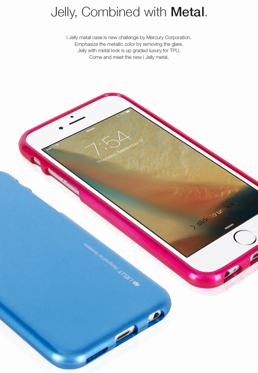 Mercury Goospery i-Jelly ТПУ чехол На Бампер Тонкий металлик чехол для iPhone 5 5S SE 6 6s 7 8 Plus X XS XR MAX 11 11PRO 11 PRO MAX