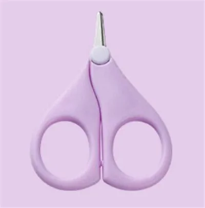 Light Purple Безопасные кусачки для ногтей, ножницы, резак для новорожденных, удобный ежедневный детский инструмент для маникюра, ножницы для ногтей - Цвет: Light Purple
