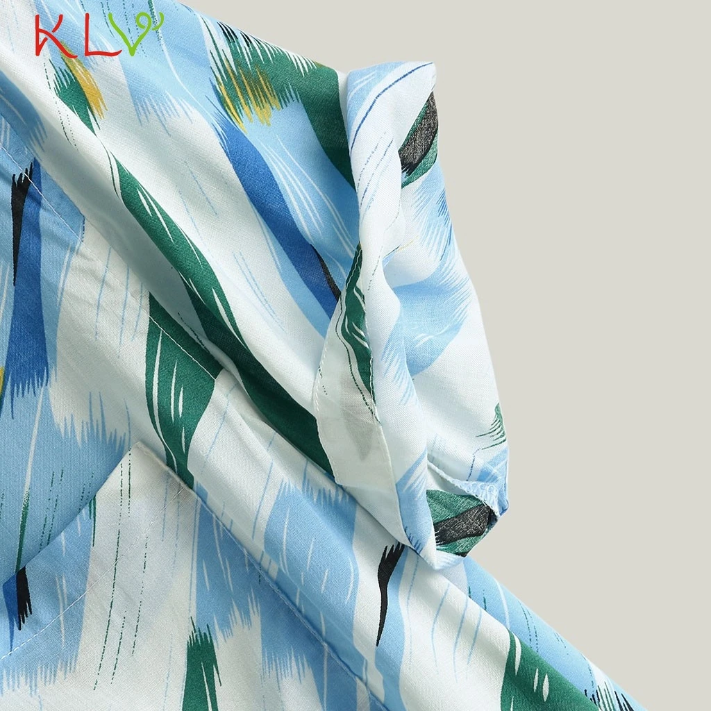 

Blouse Shirt Men Summer Hawaiian Print Beach V Neck Top Short Sleeve 2019 Casual Harajuku Camisa Hombre Streetwear Clothes 19Jun