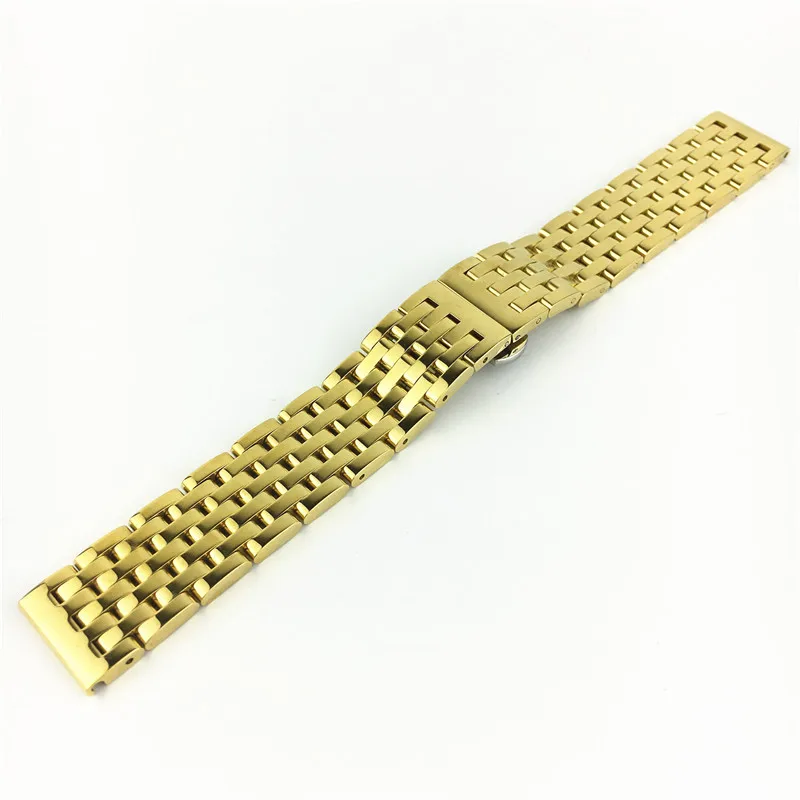 Для mk Cartier tissot Arm dw Золото Нержавеющая сталь женские мужские часы ремешок браслет 20 мм 22 мм ремешок для часов