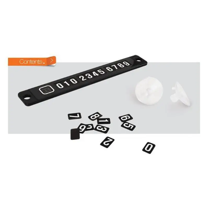 Luminous Magnetic Temporary Parking Card Phone Number Card Plate Front Windshield Car Sticker for Kia Rio K2 Soul Mazda 3 6 New