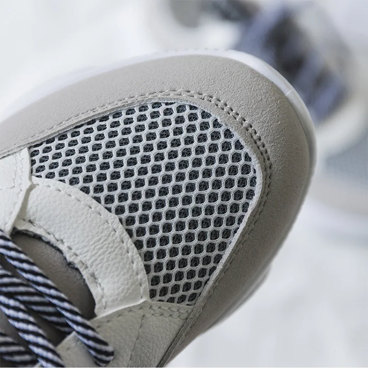 Женские кроссовки; коллекция года; basket femme tenis feminino; белые туфли на платформе; женские кроссовки с круглым носком и кружевом; женская летняя обувь