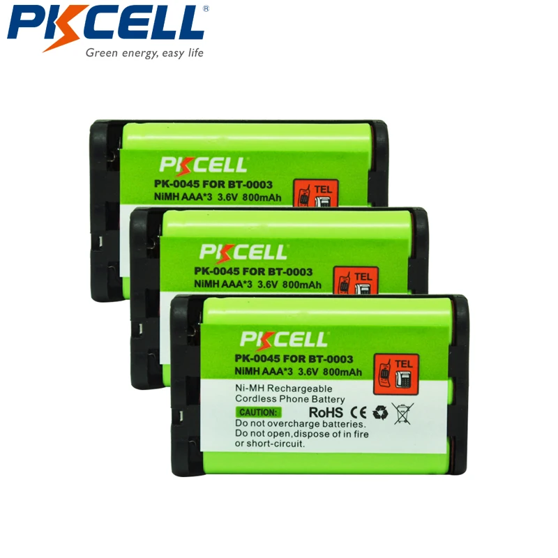 

3X Cordless Phone Battery EBCP-BT3 Replaces BBTY0545001 BT0003 CLX465 PKCELL