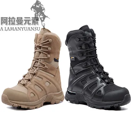 US ARMY Ultra Boot Breathable Tactical SWAT Boots Sand Proof Combat Boots full grain leather1000D nylon boots Free Shipping