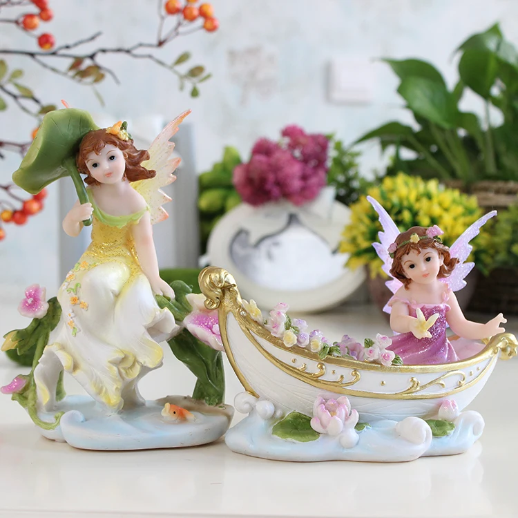 

Creative European Angel Ornaments Room Living Room Decor Decoration Crafts Home Furnishing Resin Doll Gift