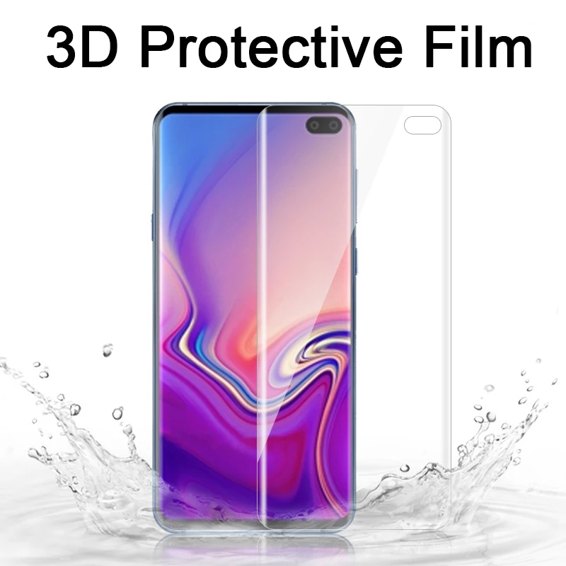 3D протектор для samsung Galaxy S10 Plus Защитная пленка для samsung S10 Lite S10e S 10 e s10plus s10lite не закаленное стекло