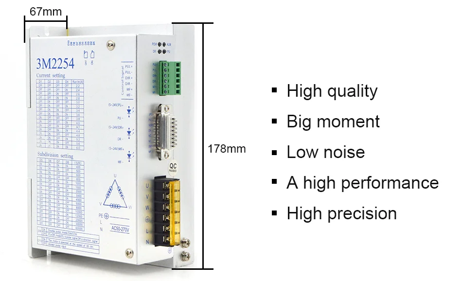 3 фазы NEMA42 хода шагового двигателя 110BY350A 110BYG350B 110BYG350C 110BY350D 110BY350E 8 12 16 20N. M 110BY шаговый двигатель 220V