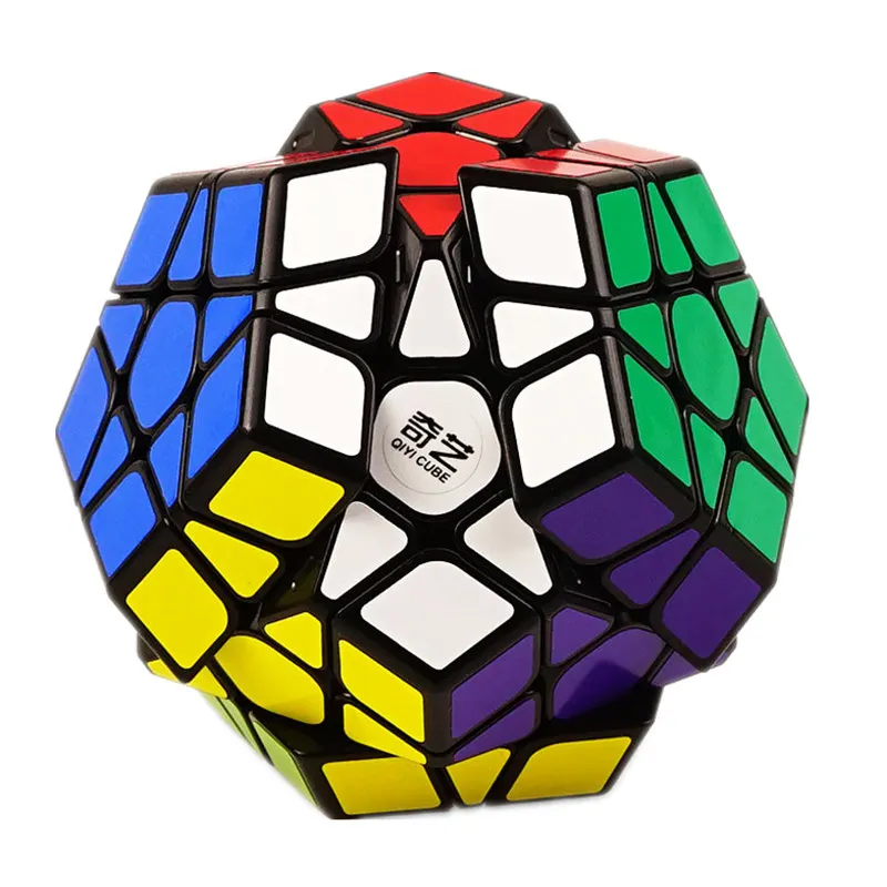 QIYI 3X3 Megaminxeds магический куб черно-белый скоростной Профессиональный 12 сторонний пазл Cubo Magico Развивающие игрушки для детей