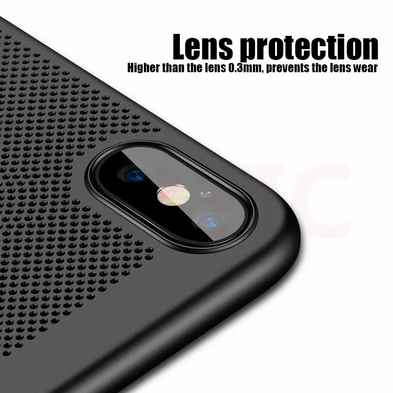 YOYIC Heat Dissipation Phone Hard Back PC Case For iPhone X 8 Plus 6 6s plus Cases Full Cover 7 5 5s |