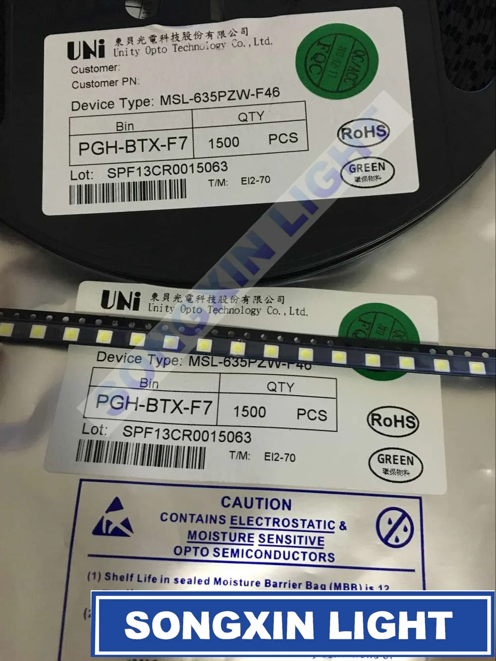 200 шт. UNI 3537 3535 1 Вт Светодиодный чип-2 90LM 3v холодный белый ЖК-подсветка для ТВ