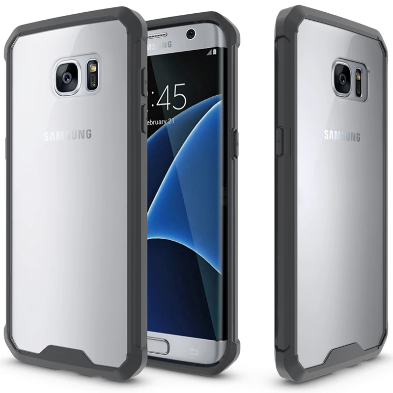 Чехол для Samsung S8 силиконовый бампер Galaxy Plus противоударный жесткий прозрачный