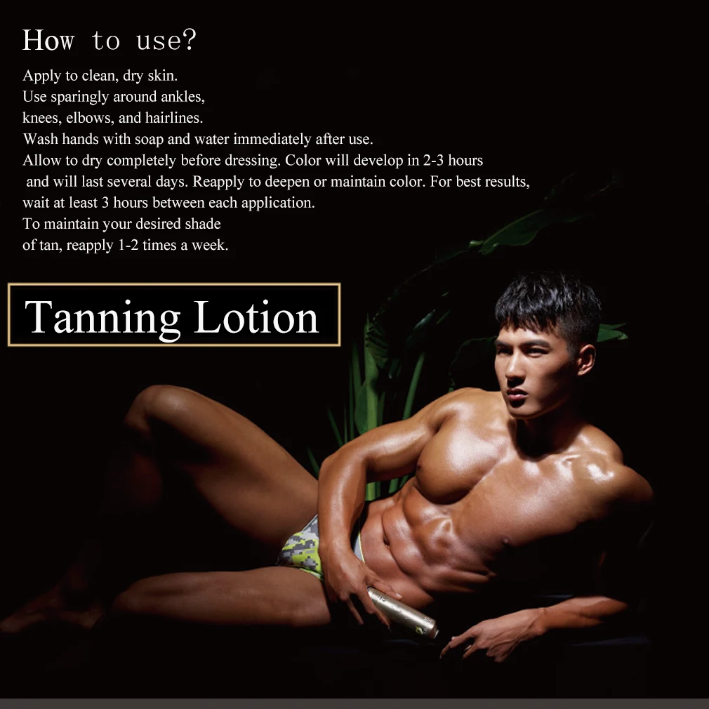 Лосьон для загара высокого качества 100 мл помогает оставаться модным бронзер