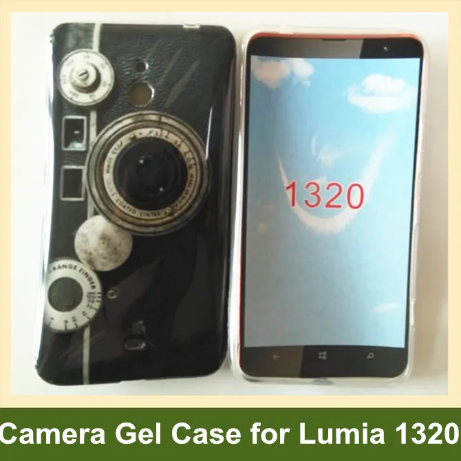 Мягкий гелевый Чехол из ТПУ с принтом в стиле ретро для Nokia Lumia 1320 Бесплатная