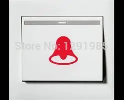 Креативный дверной звонок проворная виниловая наклейка на переключатель модный