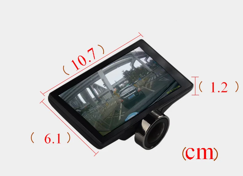 2 в 1 видеорегистратор для автомобиля 1080P 4 дюйма Две камеры GPS позиционирование