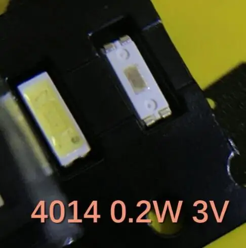 100 шт./лот 4014 0 2 Вт 3 в Светодиодная лампа SMD сверхъяркий белый светоизлучающий диод