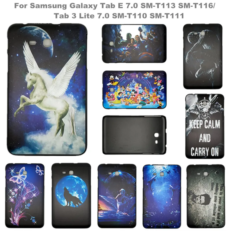 Накладка на заднюю панель с рисунком для samsung Galaxy Tab E 3 LITE 7," дюймовый чехол для samsung SM-T113 SM-T116 SM-T110 SM-T111 7-дюймовый планшетный Капа