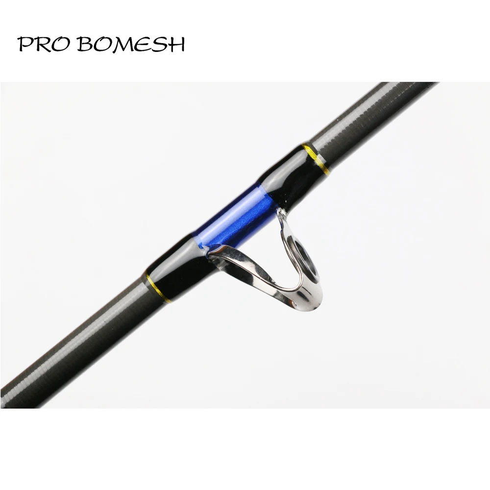 Pro Bomesh 1 шт. 1,8 м 1 секция 211.2lb роликовый наконечник направляющая металлическая катушка сиденье удилище для ловли на блесну глубоководная Удочка лодка удилище