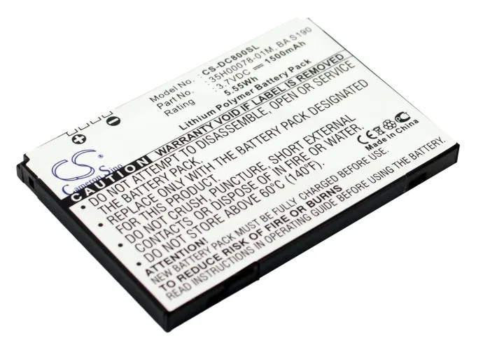 Cameron Sino 1500 мАч батарея HERA160 для HTC/DOPOD P4350 P4351 C800 C858 O2 XDA Terra T Mobile Wing|cameron sino|battery 1500mahbattery