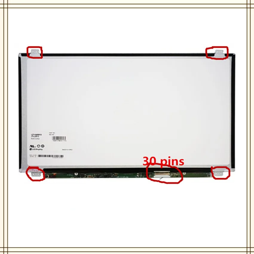 Сменный экран для Lenovo IdeaPad 100-15IBY 100-15IBD 100 80QQ Matrix ЖК-экран ноутбука замена 30Pin |