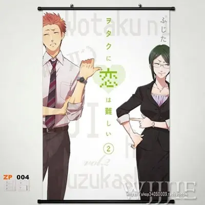 Аниме Wotakoi: Love is Hard для Otaku домашний декор плакат прокрутка стены косплей