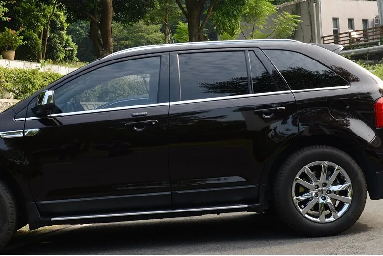 Для Ford Edge 2011 2012 2013 2014 алюминиевый сплав серебра Топ рейлинги Rack Боковые стержни