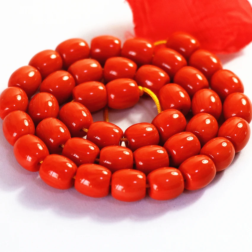 Лидер продаж бусины из оранжево-красной смолы для поделок 9 Х9 мм 10 х10 12 х12