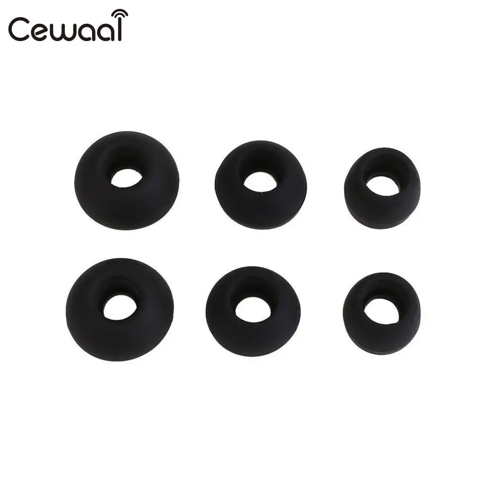 Cewaal 6pcs Black Durable Replacement Earbuds for Sennheiser CX300 400 500 II Headphone Earphone Headset Accessories | Электроника