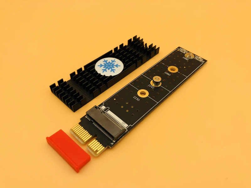 PCIE к M2 SSD адаптер M Соединитель в форме ключа NVME x1 полная скорость M.2 2280 алюминиевый