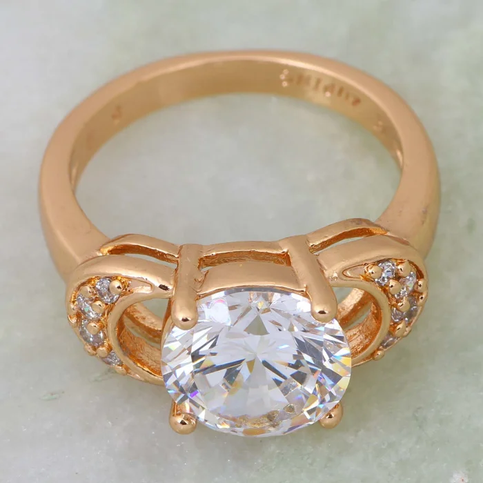 Женское кольцо из желтого золота R257 новинка 2019|women fashion rings|women ringsbrand ring |