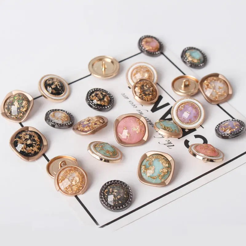 

1lot=5pcs golden metal Buttons decorate Sewing Scrapbook for Jacket Blazer Sweaters Gift Crafts Handwork Clothing