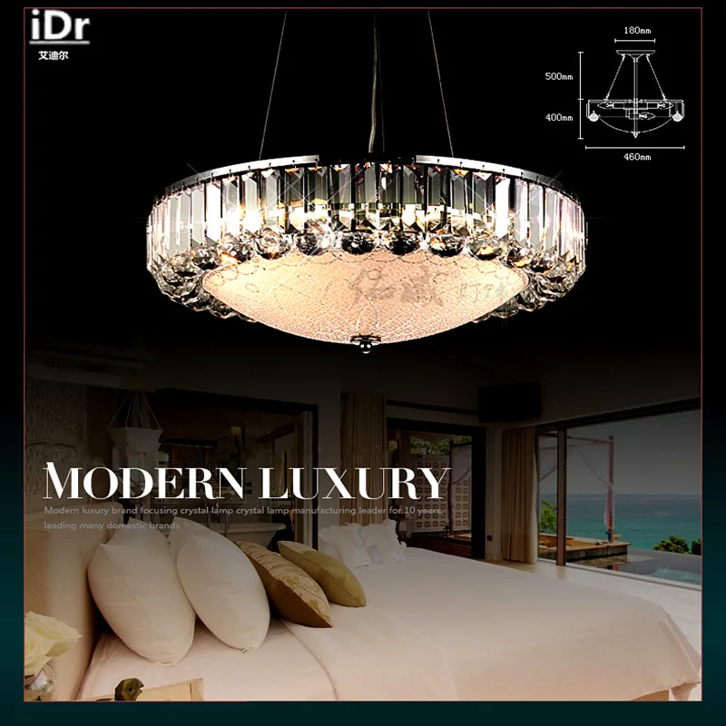 Хрустальная люстра в европейском стиле светодиодное освещение круглая