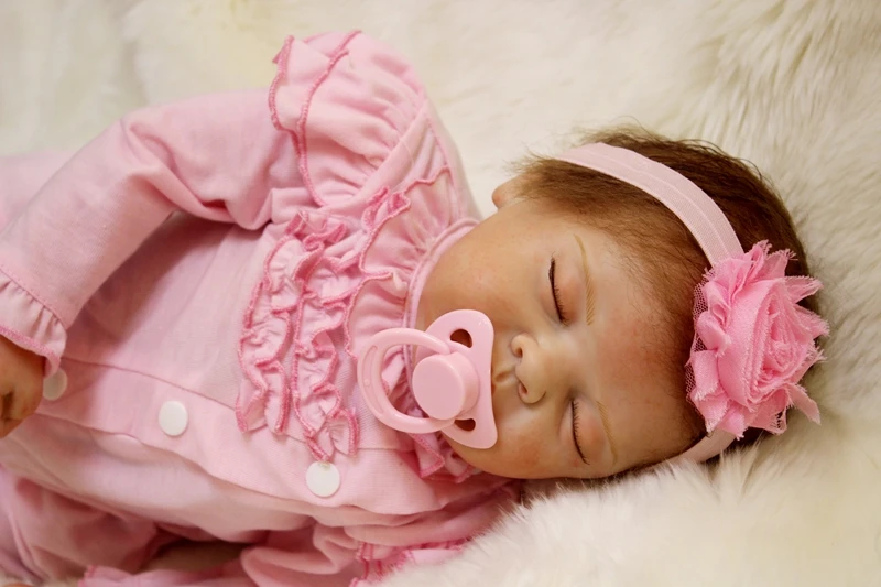 Игрушки для девочек силиконовая Кукла reborn 55 см|reborn silicone baby dolls|silicone dollboneca |