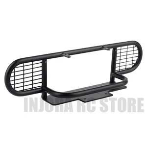 Передний бампер INJORA Кубок с верблюдом для радиоуправляемого автомобиля, 1 шт., черный, с крышкой для освещения, для 1:10 RC Crawler Defender D90 TRAXXAS TRX-4, детали для обновления