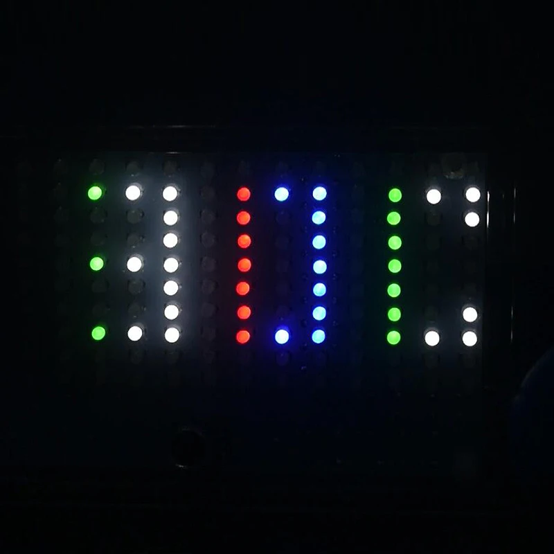 160 шт. Led DIY FFT1625 цифровые часы музыкальный спектр электронный комплект с температурным дисплеем с корпусом 5 цветов