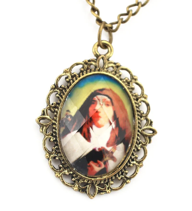 Ожерелье с подвеской в винтажном стиле ретро Дева Мария|jewelry display necklace|jewelry necklace