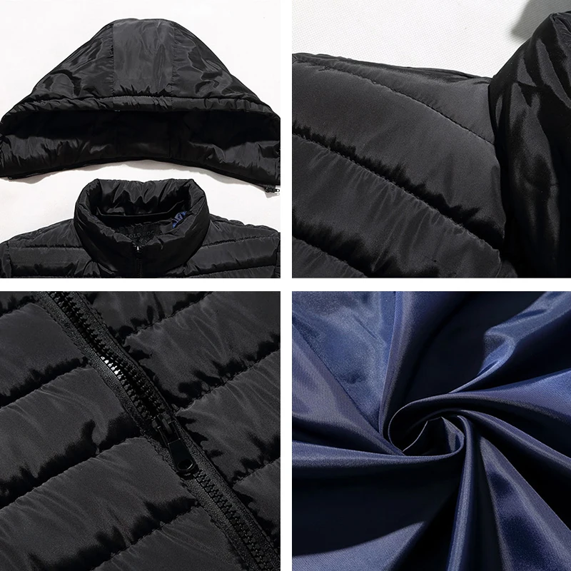Мужская зимняя куртка 4XL-9XL теплая флисовая недорогая пуховая брендовая одежда