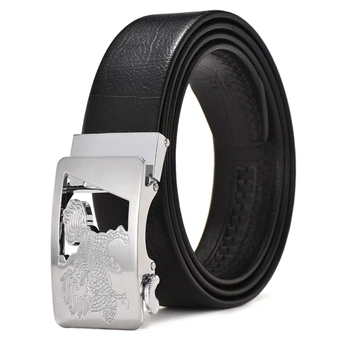 style1 silver Роскошные мужские брендовые дизайнерские ремни высокого качества из натуральной кожи с ремешком на талии, свадебные джинсы серебристого и золотистого цвета - Цвет: style1 silver