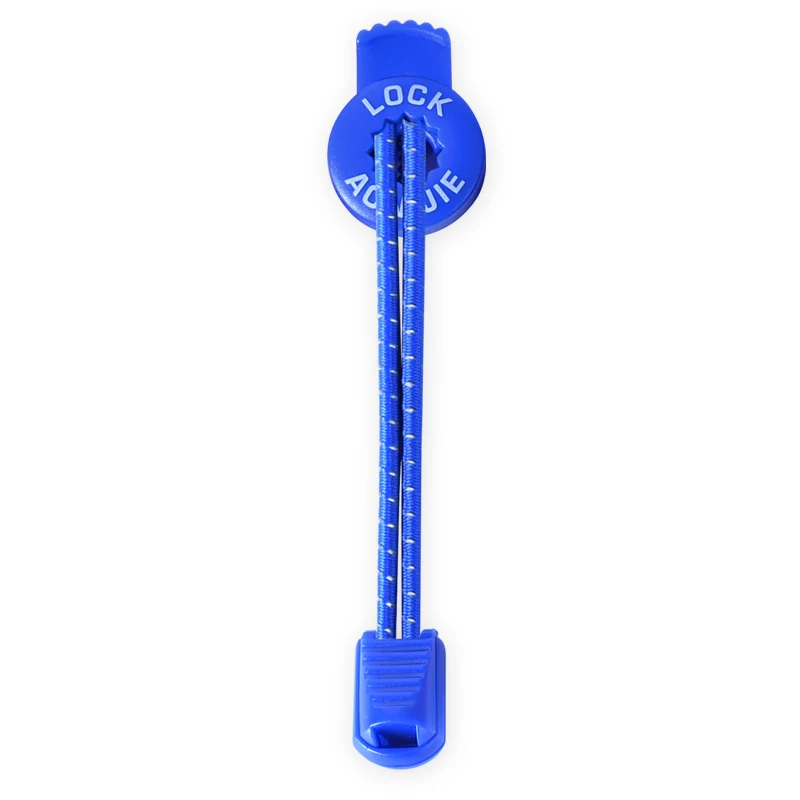 Blue AONIJIE, 1 пара, 120 см, спортивные светоотражающие шнурки, для пеших прогулок, видимые, безопасный замок, круглые, ленивые, эластичные шнурки, шнурки с пряжкой - Цвет: Blue
