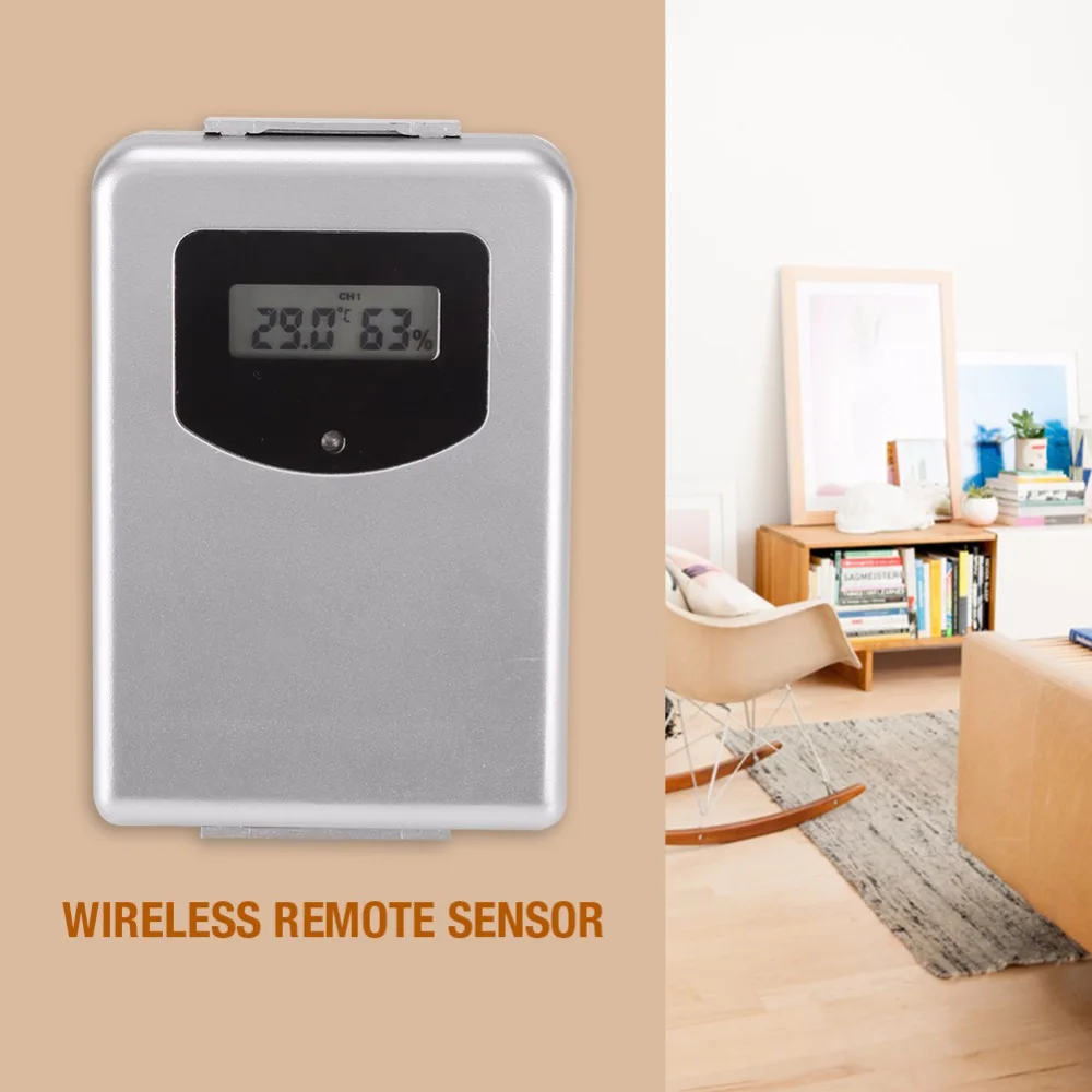 Беспроводная метеостанция с ЖК дисплеем цифровой Комнатный и уличный термометр