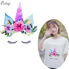 Модный мультяшный венок Pulaqi, лошадь, единорог, переводная виниловая передача утюга, моющаяся деталь для женской одежды, декор F