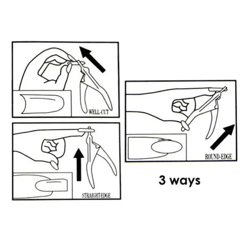 

Mayitr 1PC Stainless Steel Manicure Tips Cutter Scissors Acrylic False U Shape Nail Clipper For Nail Art Pedicure Tools