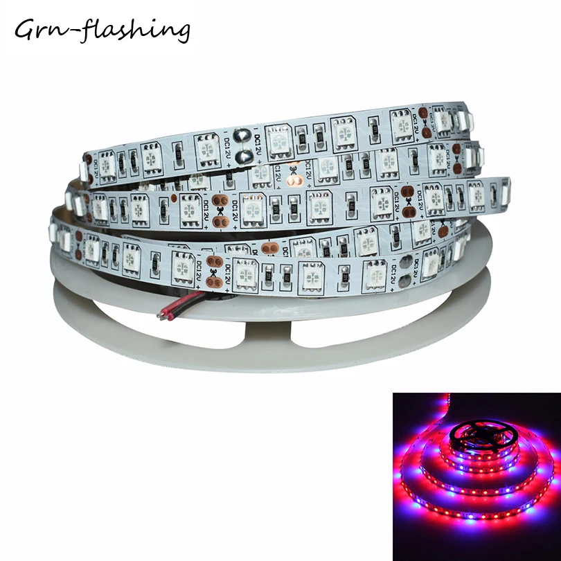 Светодиодная лампа для выращивания растений s 1 м 2 3 4 5 DC12V SMD5050 светодиодная полоса