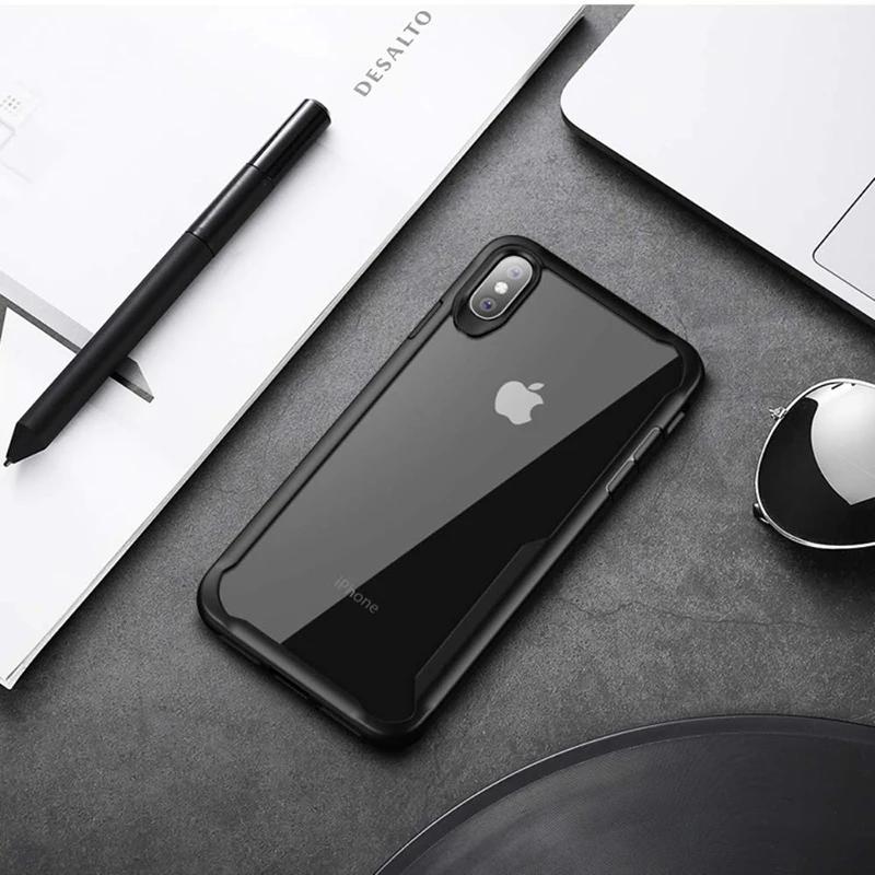 Luxury Soft TPU Clear Phone Case For iPhone X XR XS Max Transparent Ultra Thin Slim Coque Back Cover |