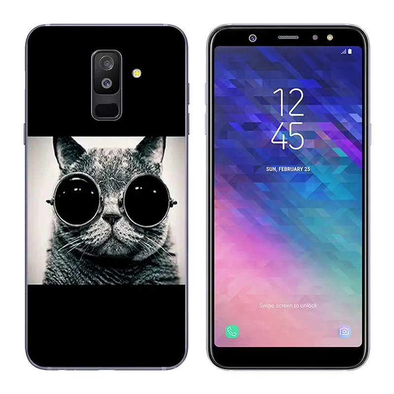 Чехол 6 0 &quotдля Samsung Galaxy A6 + (2018) A6Plus 2018 ультратонкий прозрачный гелевый из ТПУ для