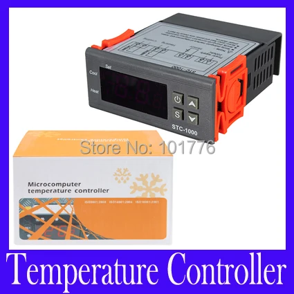Холодильное Температура контроллер STC-1000 Мини цифровой attemperator 220 В AC 5 шт./лот