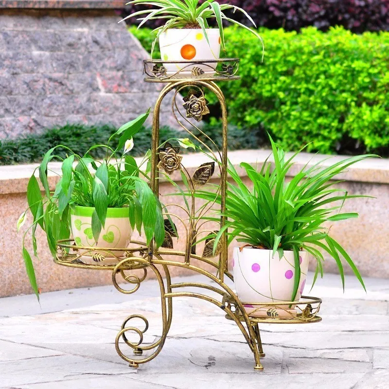 Плантен Rek Decoracion наружная поддержка Dekarosyon Плант наружный Декор Цветочная Полка