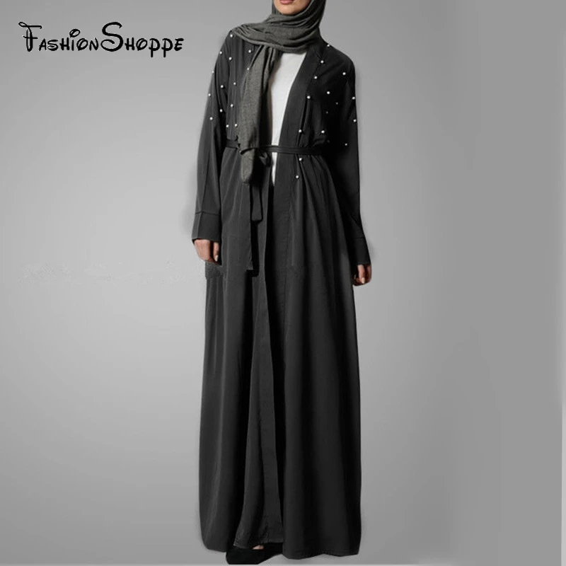 Женское платье макси с поясом длинное в мусульманском стиле|Мусульманская