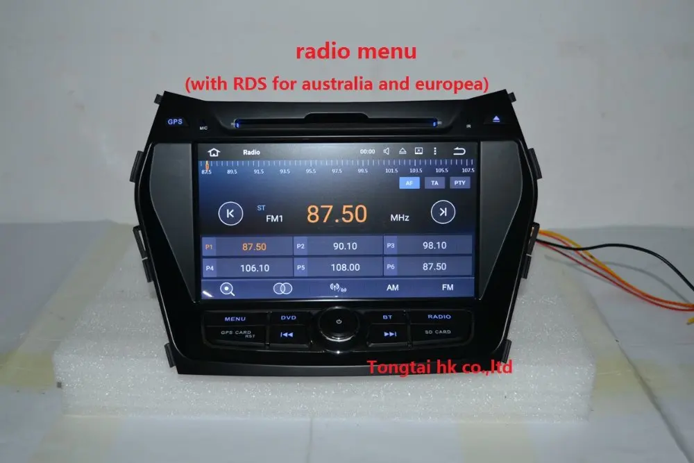 8 "Android 6 0 для HYUNDAI IX45 SANTA FE автомобильный dvd gps навигация 4G Wifi BT четырехъядерный