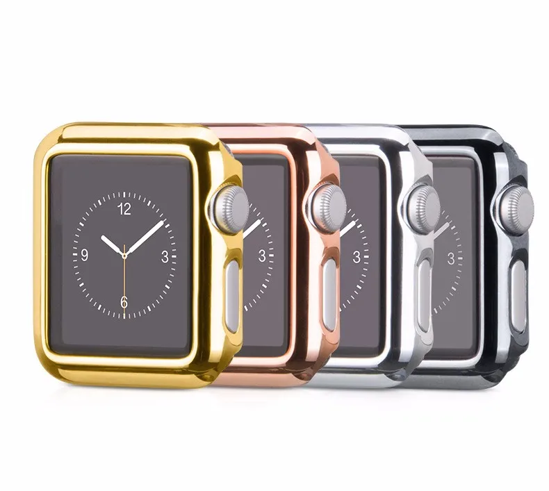 Ультратонкий позолоченный защитный чехол для Apple Watch iwatch 38 мм 42 Серия 1 2